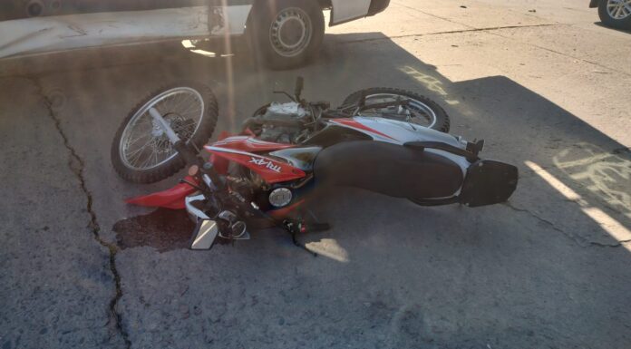 MOTOCICLISTA CON LESIONES GRAVES EN ACCIDENTE EN BARRIO SAN MARTÍN