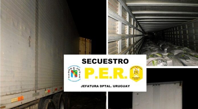 Roban y recuperan carga de mas de cien millones de pesos en leche en polvo