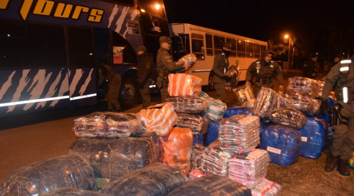 Decomisan mercadería de contrabando por un valor superior a los 261 millones de pesos