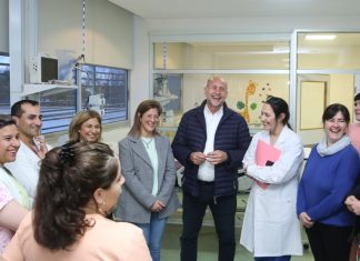 Perotti y Martorano recorrieron la nueva terapia intensiva pediátrica del Hospital Regional A Gutiérrez de Venado Tuerto