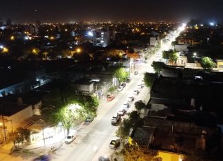 Chiarella Y La Cooperativa Eléctrica inauguraron luminarias led en las Avenidas Santa Fe Y Eva Perón