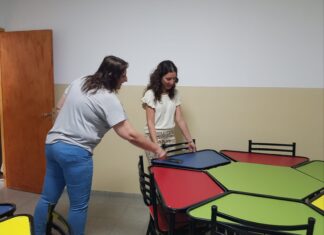 La senadora Di Gregorio recorrió la nueva escuela primaria evangélica del sur provincial